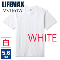ライフマックスLIFEMAX/5.6ozハイグレードコットンTシャツ MS1161W ホワイト 半袖無地 2021SS